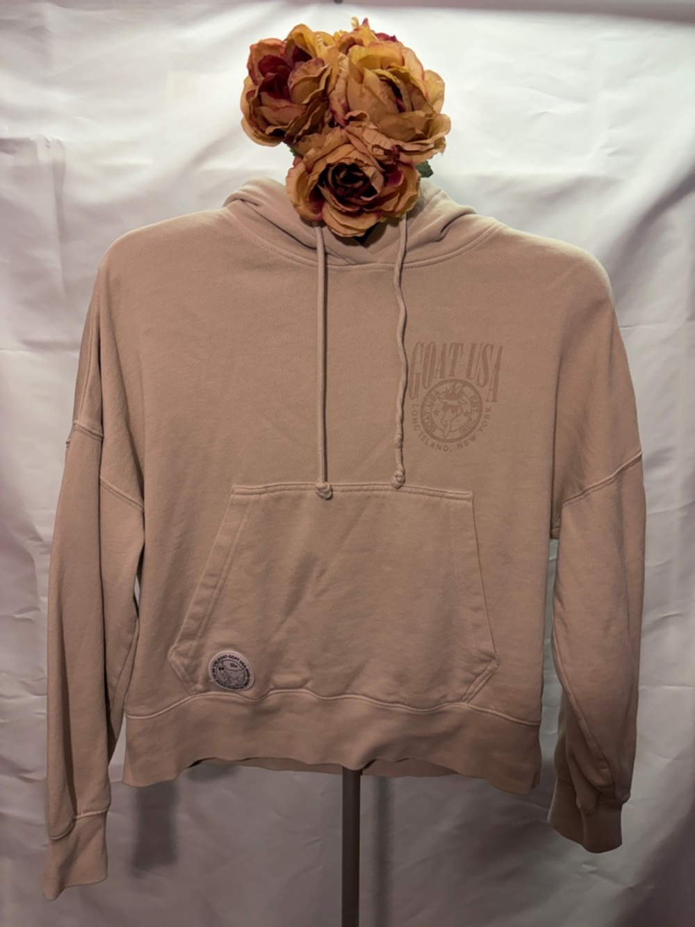 GOAT USA Soft Neutral Pullover Hoodie - Light Beige